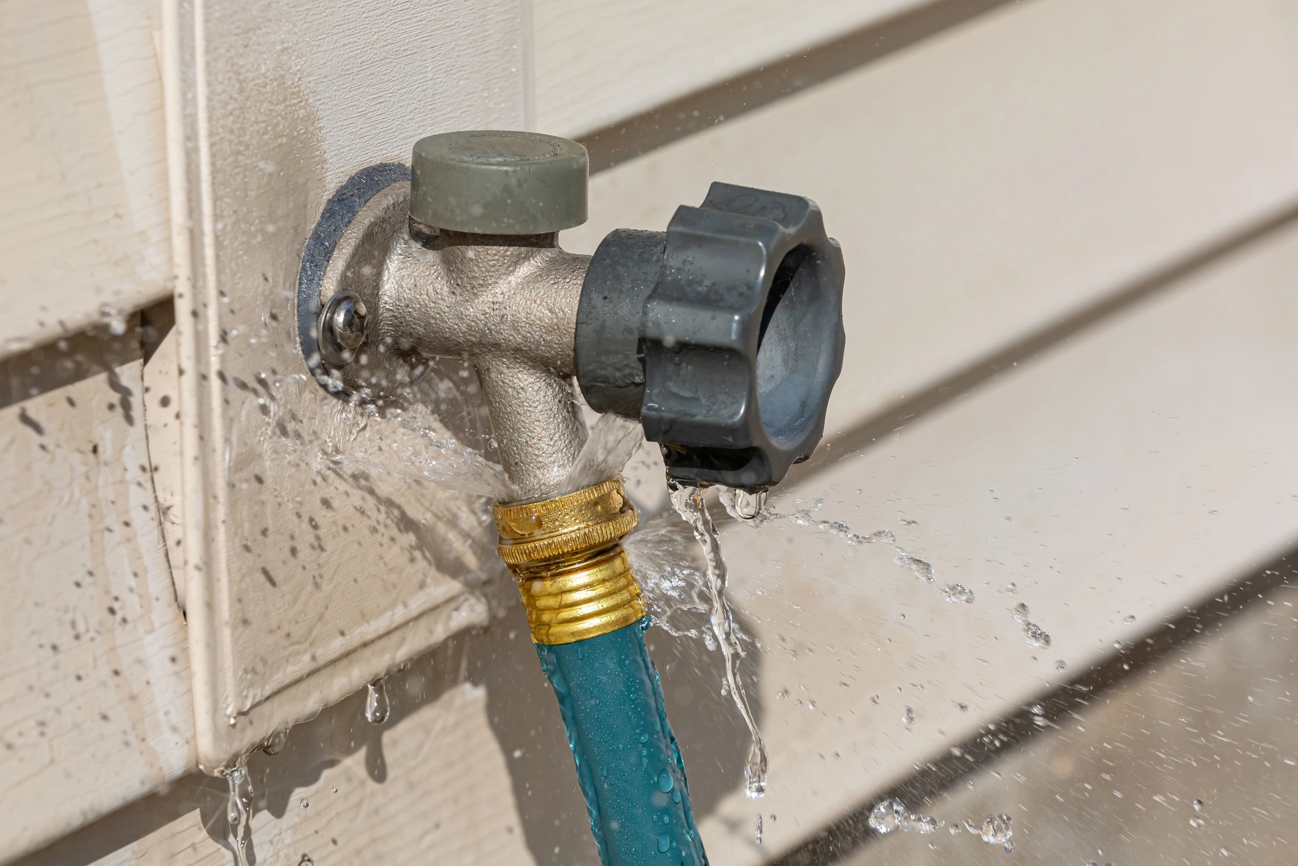 Water leak detail representing plumbing repair